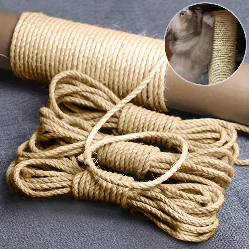 Sisal Rope for Cats – Natural Material, Durable Design, Multiple Lengths-3