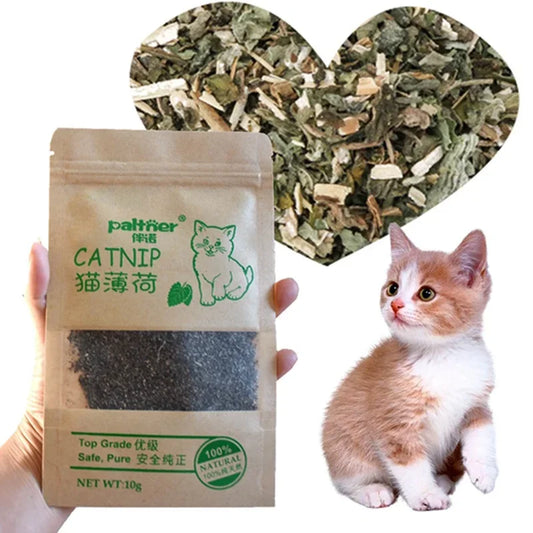 Catnip for Cats – 100% Organic Mint Leaves, Natural Digestive Support, Non-Toxic-1