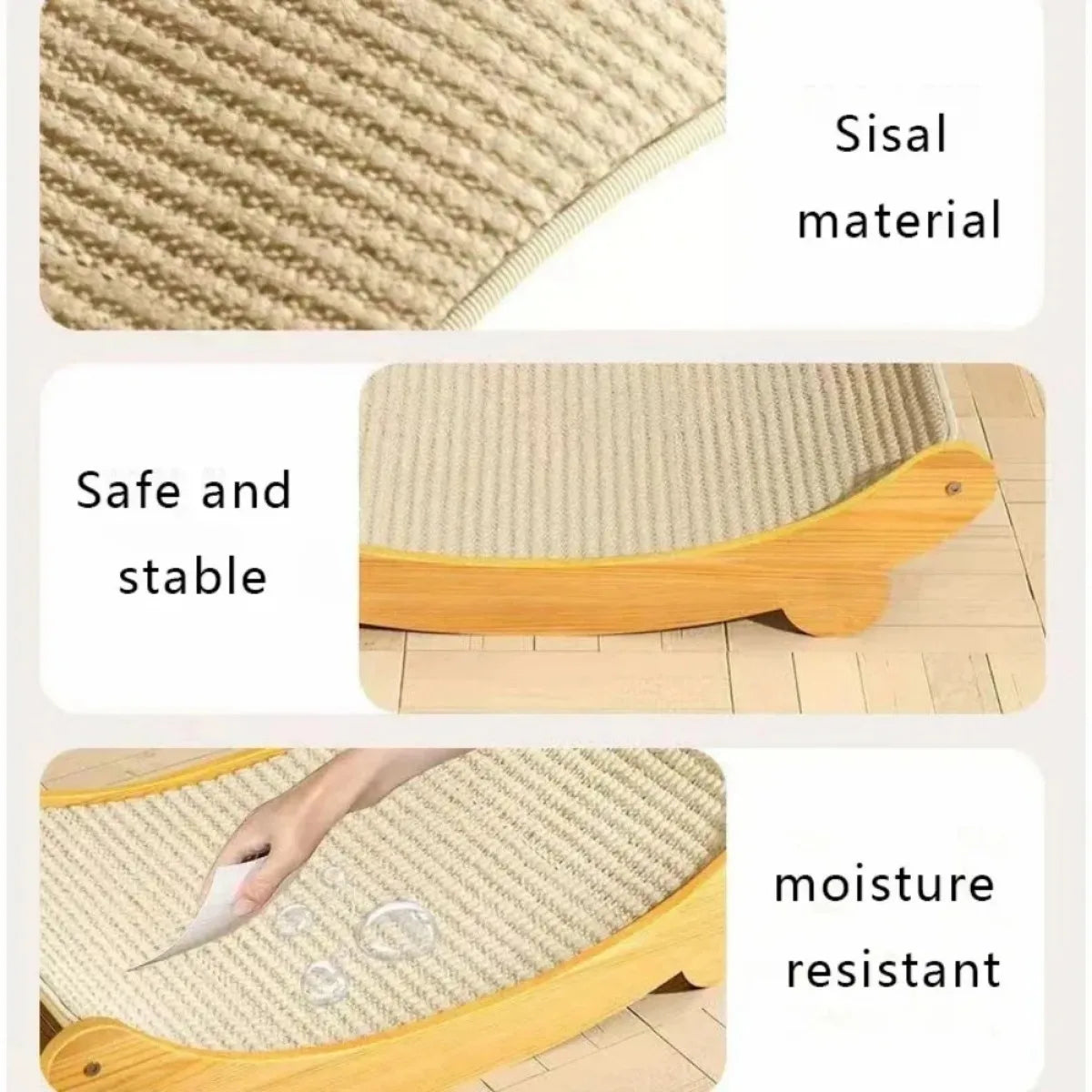 Cat Scratching Pad for Cats – Detachable, Durable Sisal, Non-Slip Design-5
