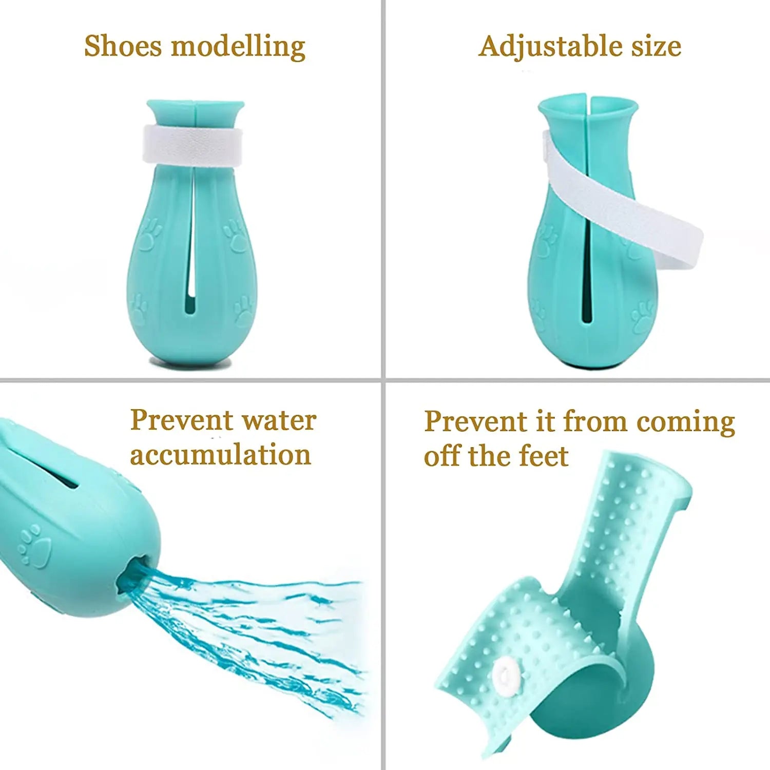 Cat Bath Shoes – Adjustable Anti-Scratch Boots, Soft Silicone, Easy to Clean-5