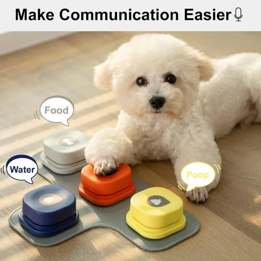 Interactive Dog Talking Buttons for Training – Recordable, Non-Skid Mat, Durable Design-2
