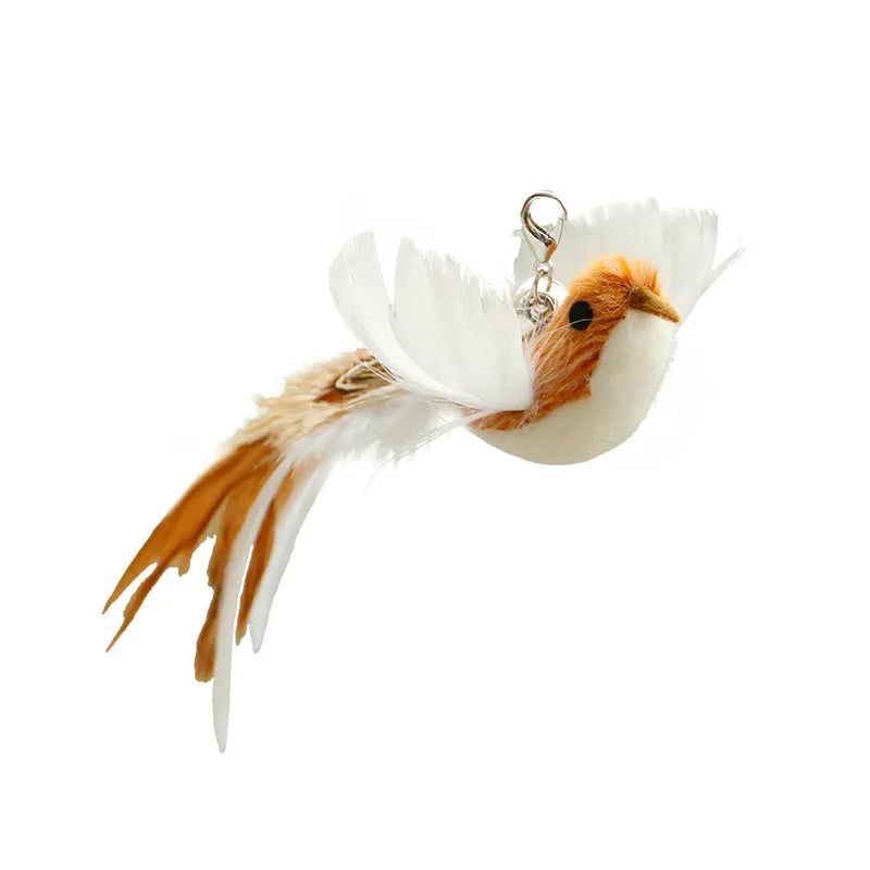 Interactive Cat Toy for Cats – Hands-Free Feather Wand, Powerful Suction Cup, Includes Bell-3