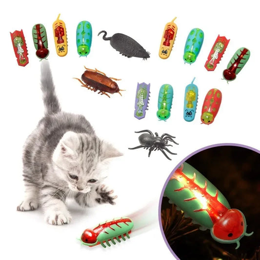 Interactive Cat Toy – Automatic Flip, Vibration Movement, Battery Operated-1