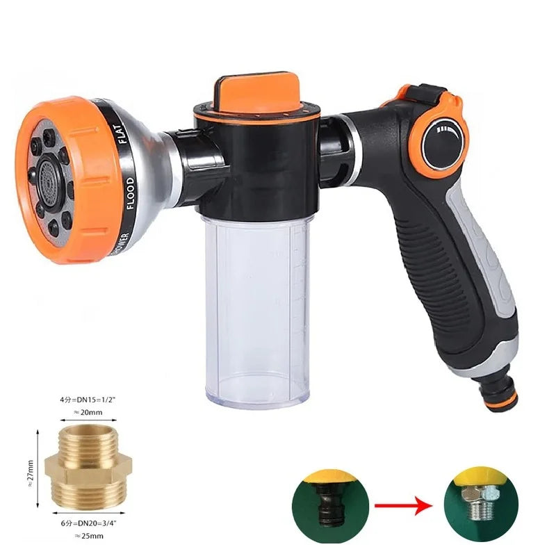 Variant image for Dog Shower Sprayer – Adjustable High-Pressure Nozzle, Built-in Soap Dispenser, 8 Spray Patterns-2