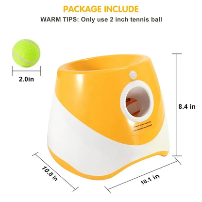 Automatic Tennis Ball Launcher for Dogs – Rechargeable, Interactive, Includes 6 Mini Balls-6