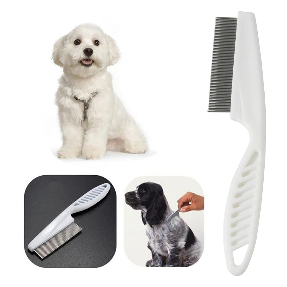 Flea Comb for Cats and Dogs – Stainless Steel Pins, Comfortable Grip, Effective Grooming Tool-3