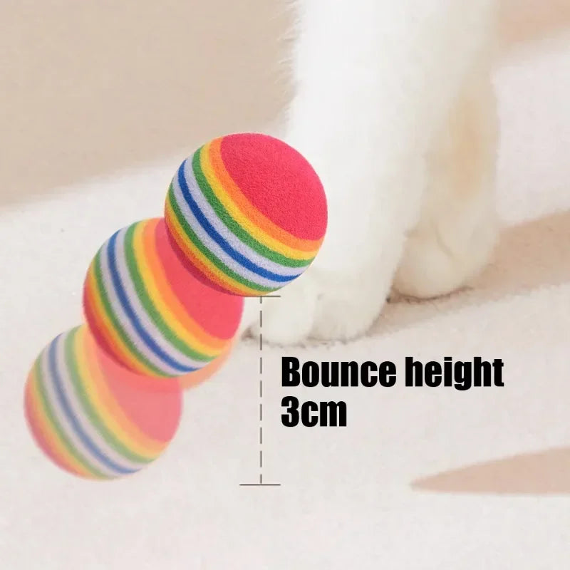 Interactive Toy Balls for Dogs and Cats – Automatic Jumping, Soft EVA, Rainbow Colors-6