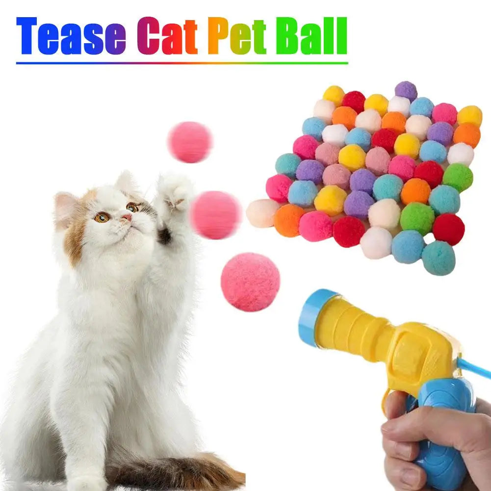 Interactive Cat Toy Launcher for Kittens – Silent Plush Balls, Engaging Play, Safe Materials-3