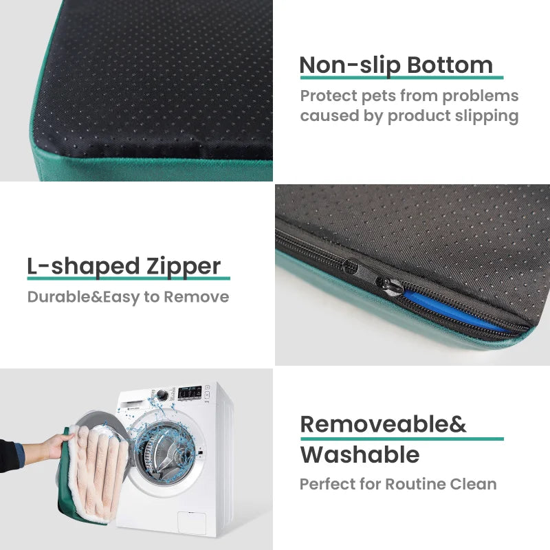 Orthopedic Dog Bed Mat with Washable Zipper Cover – Memory Foam Cushion for Small to Large Dogs, Waterproof and Durable-6