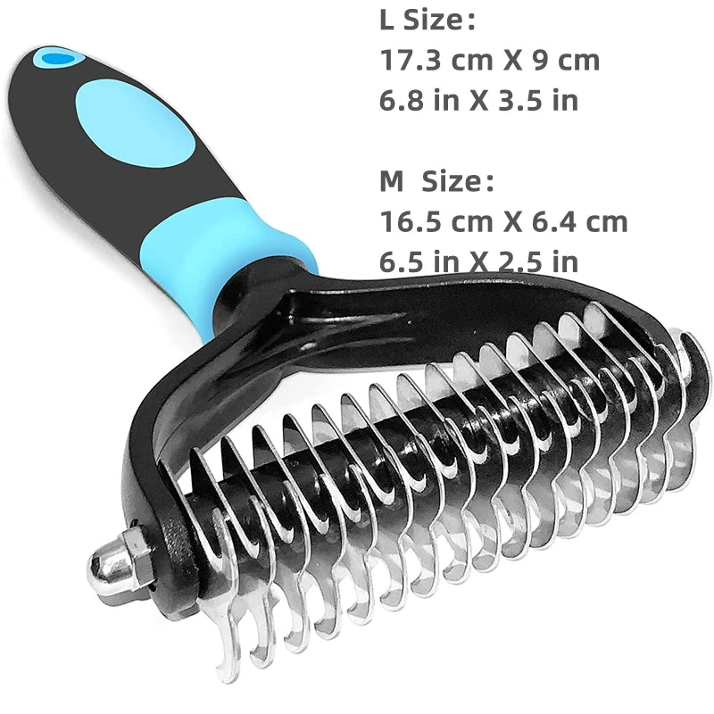 Variant image for Grooming Brush for Dogs – Dual-Sided Deshedding Tool, Removes Tangles, Durable Stainless Steel-10