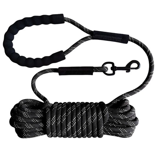 Reflective Dog Leash for All Breeds – Durable Nylon, Comfortable Foam Handle, Night Safety-2