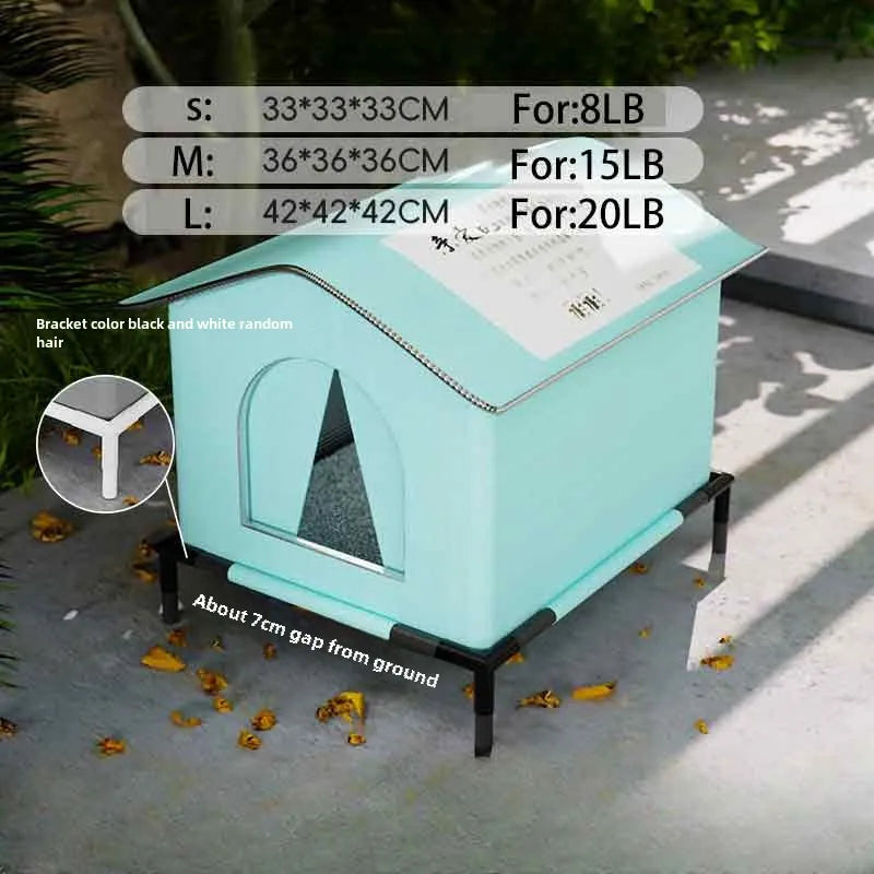 Variant image for Outdoor Dog House for Small Dogs – Waterproof, Foldable, Winter Warm Design-1