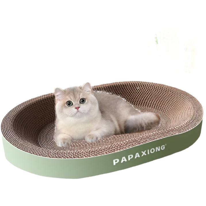 Cat Scratcher for Cats – Durable Corrugated Cardboard, Thickened Design, Round Shape-1