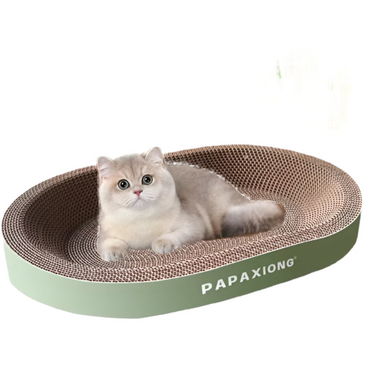 Cat Scratcher for Cats – Durable Corrugated Cardboard, Thickened Design, Round Shape-1