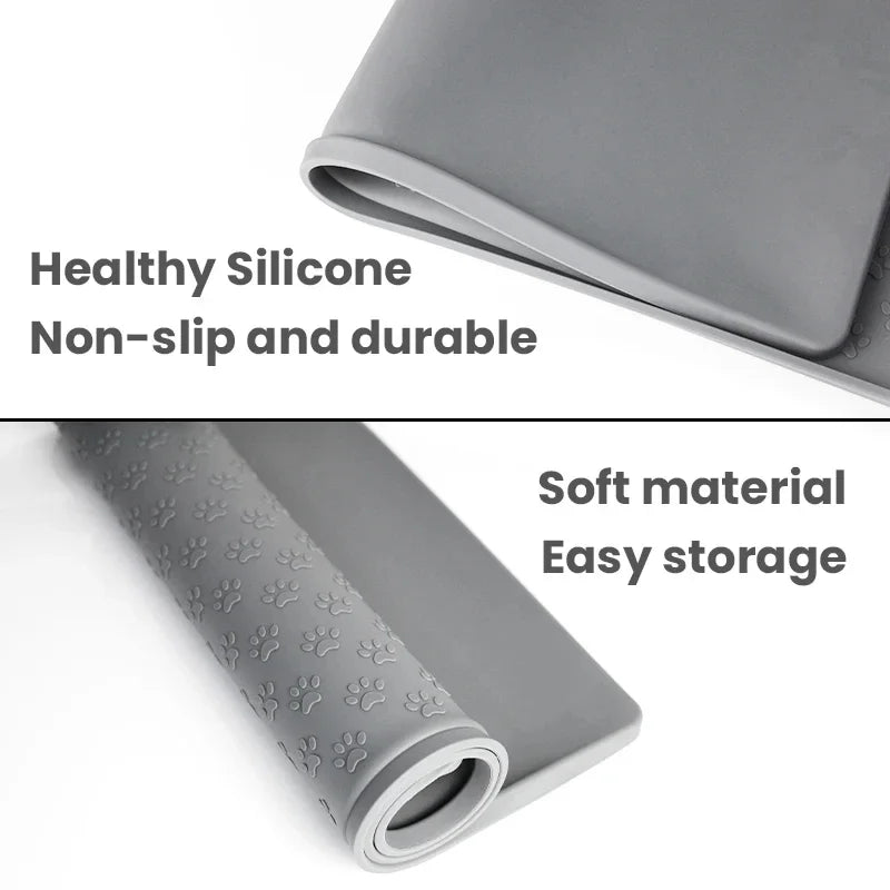 Feeding Mat for Dogs and Cats – Waterproof Silicone, Easy to Clean, Space-Saving Design-4