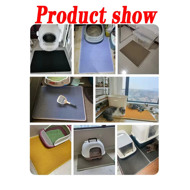 Cat Litter Mat for Cats – Waterproof, Double Layer Design, Anti-Slip, Soft EVA Material-6