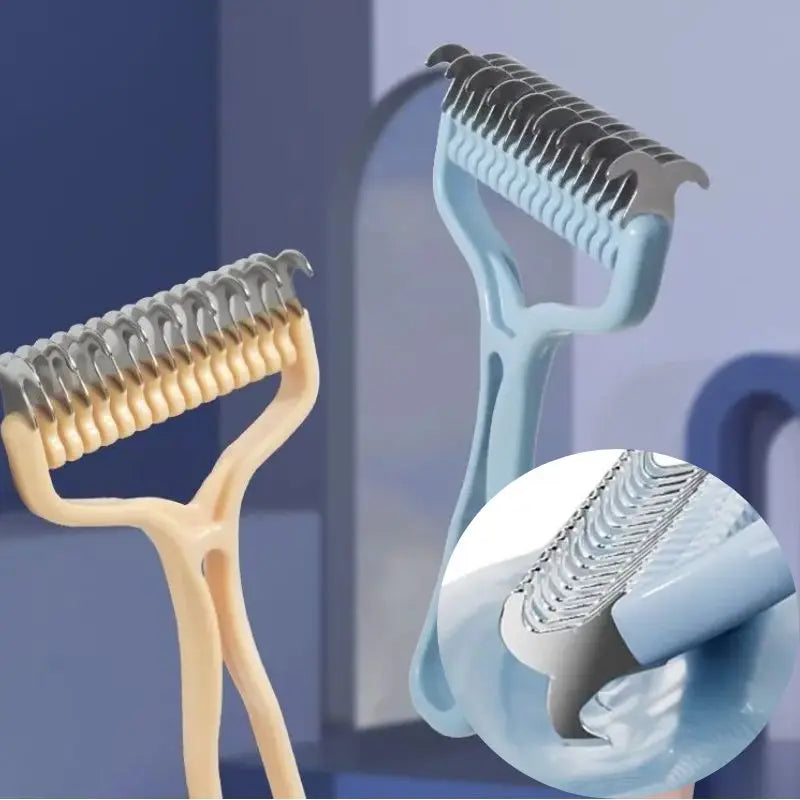 Double-Sided Dog Grooming Brush – Stainless Steel Fur Knot Cutter, Deshedding Tool-4