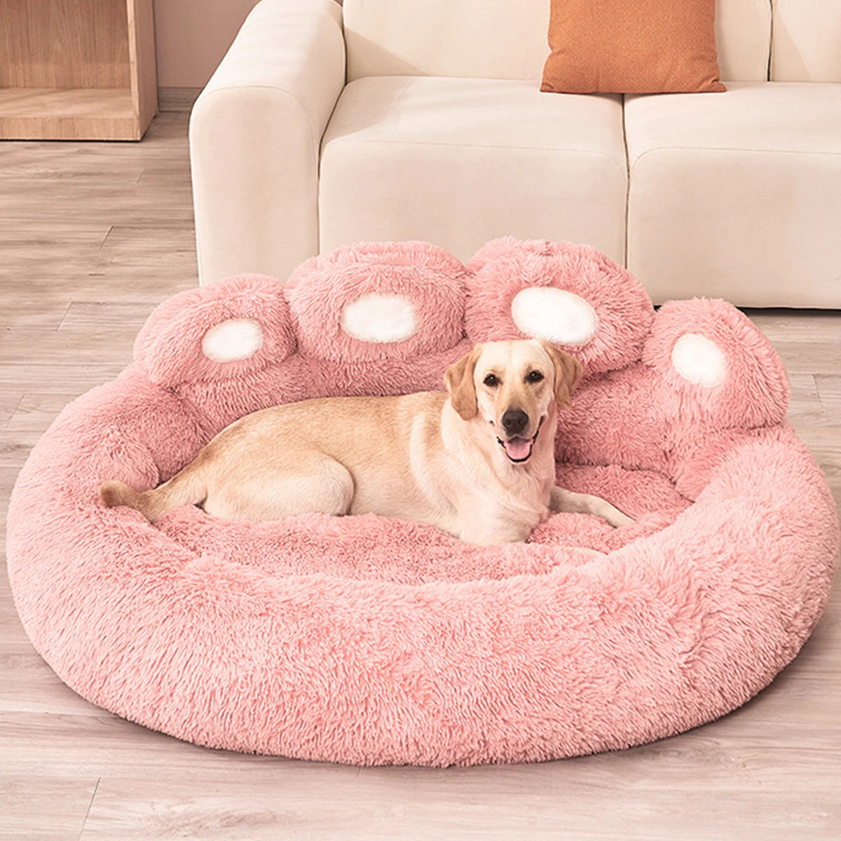 Large Fluffy Dog Bed – Soft Sofa-Style Pet Mat for Dogs and Cats, Easy to Clean, 36 x 28 x 8 Inches-3