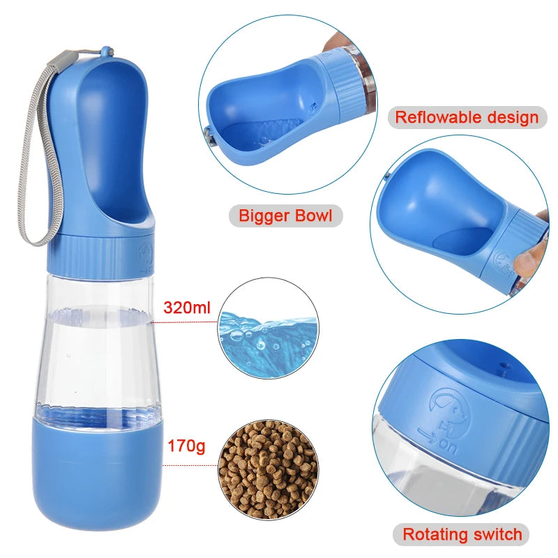 Portable Dog Water Bottle for Dogs – 2-in-1 Dispenser, Leak-Proof, Multiple Colors-4