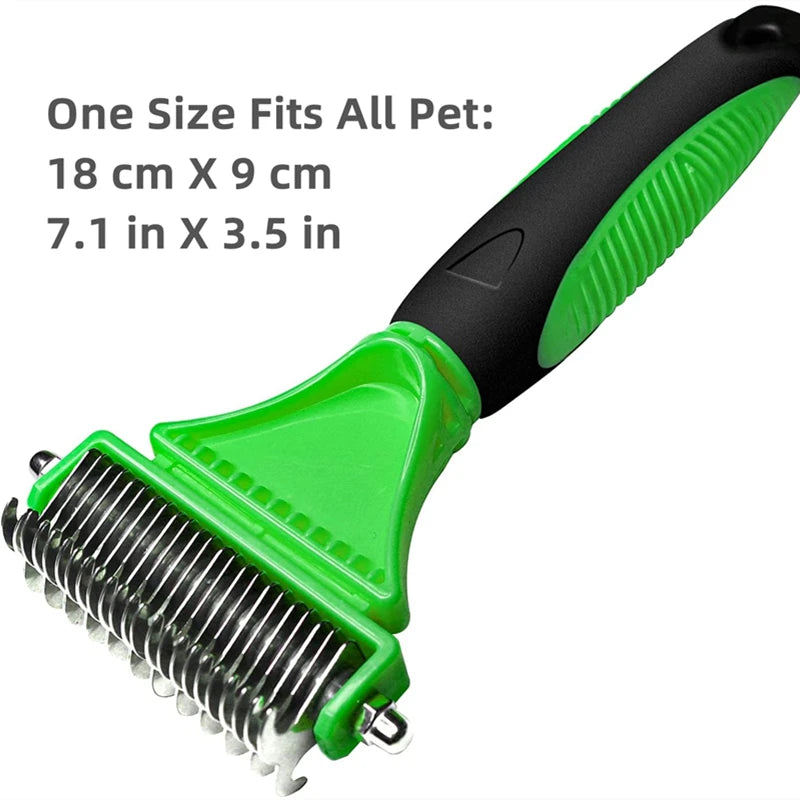 Variant image for Grooming Brush for Dogs – Dual-Sided Deshedding Tool, Removes Tangles, Durable Stainless Steel-3