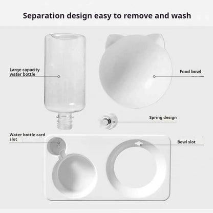 Raised Dog and Cat Bowls – Ergonomic 15-Degree Tilt, Automatic Water Feeder, Durable and Easy-to-Clean Material-5
