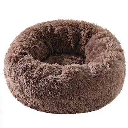 Plush Pet Bed for Cats and Small Dogs – Warm, Detachable, Round Design-6
