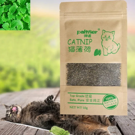 Catnip for Cats – 100% Organic Mint Leaves, Natural Digestive Support, Non-Toxic-2
