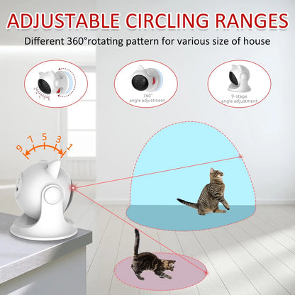 Automatic Laser Cat Toy – Interactive Play, Rechargeable, Adjustable Speed Modes-6