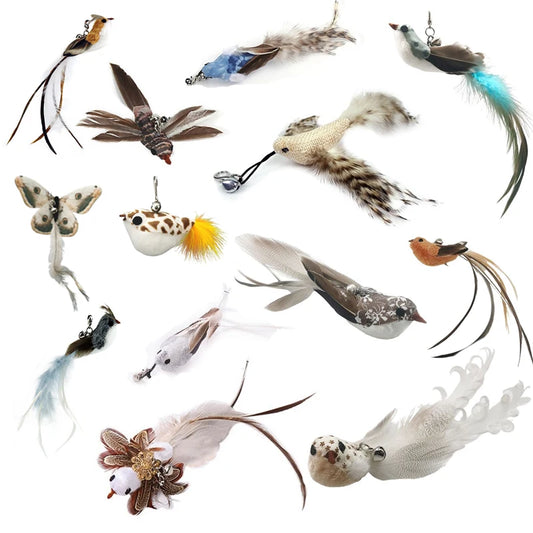 Interactive Cat Toy for Cats – Hands-Free Feather Wand, Powerful Suction Cup, Includes Bell-1