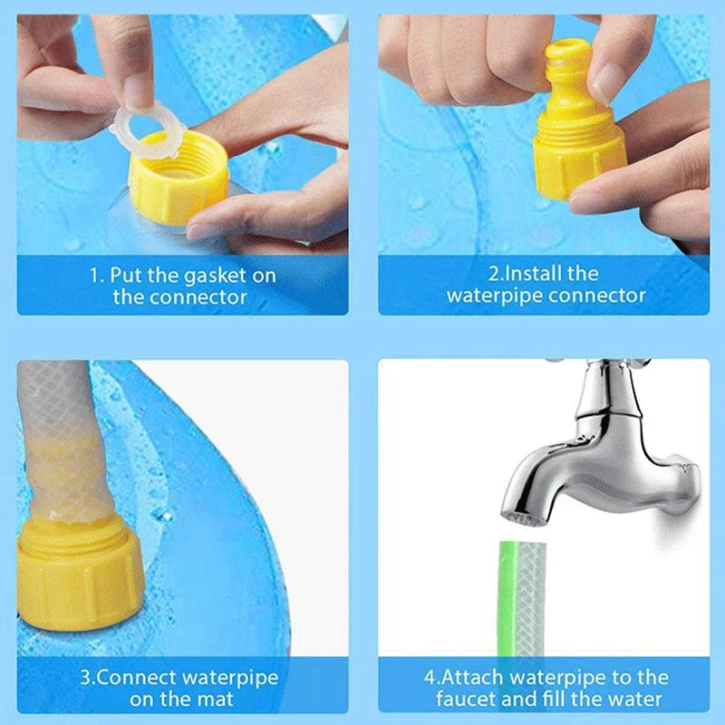 Inflatable Water Sprinkler Pad for Dogs – Summer Cooling Mat, Interactive Fountain, Durable PVC-5