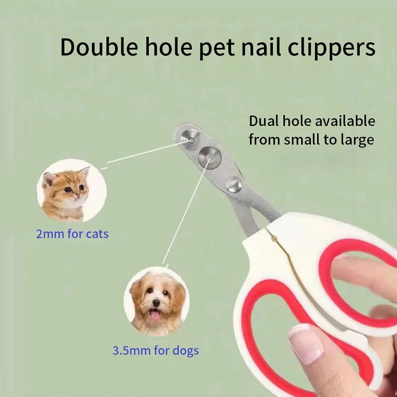 Nail Clippers for Dogs and Cats – Stainless Steel, Ergonomic Grip, Professional Grooming Tool-3