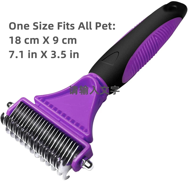 Variant image for Grooming Brush for Dogs – Dual-Sided Deshedding Tool, Removes Tangles, Durable Stainless Steel-2