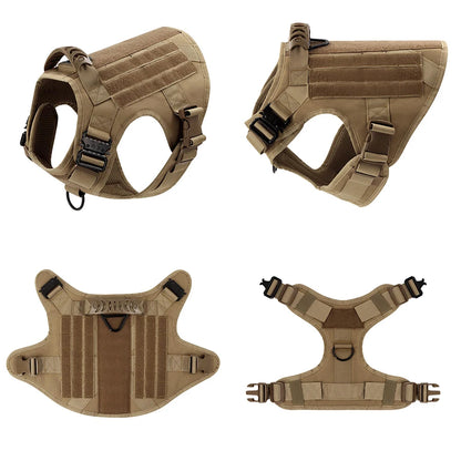 Dog Harness for Large Breeds – Adjustable, Durable Nylon, Tactical Molle System-3