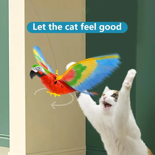 Interactive Cat Toy – Electric Flying Bird, Engaging Teaser Stick, Durable Design-1