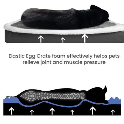 Orthopedic Dog Bed Mat with Washable Zipper Cover – Memory Foam Cushion for Small to Large Dogs, Waterproof and Durable-4
