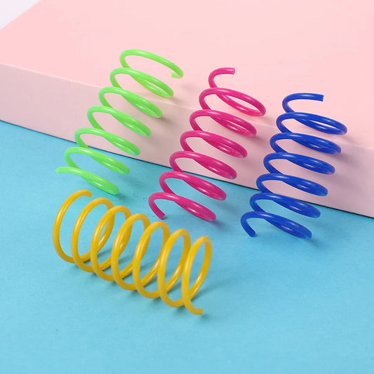 Spring Toy for Cats – Durable Plastic, Vibrant Colors, Engaging Playtime-2