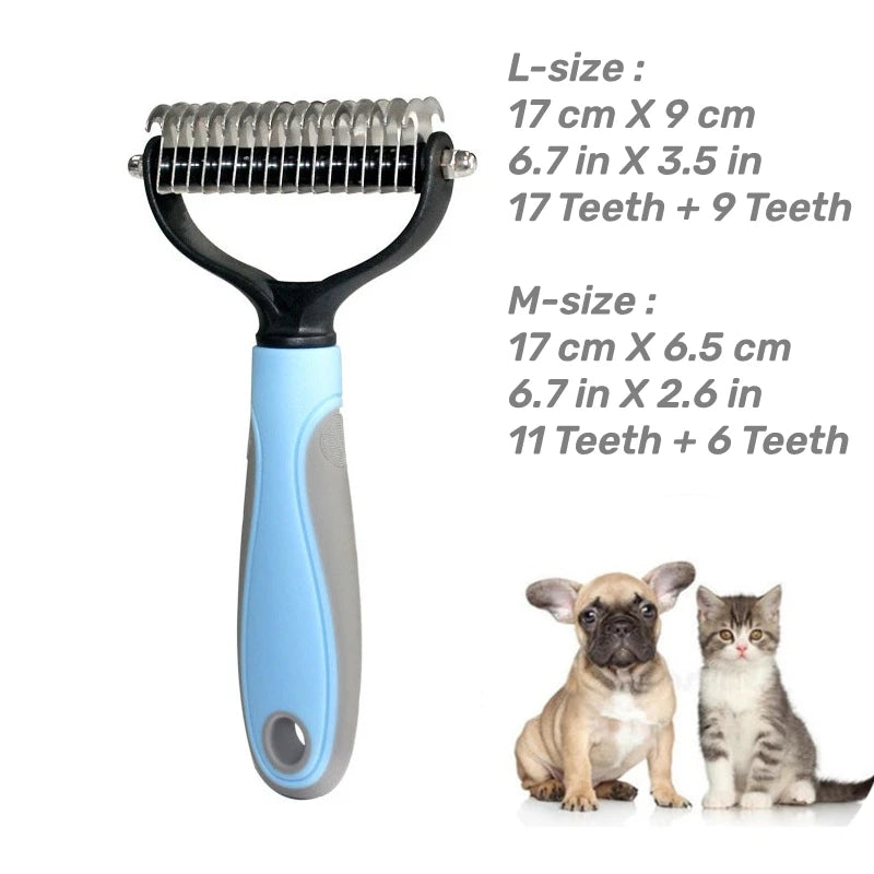 Variant image for Grooming Brush for Dogs – Dual-Sided Deshedding Tool, Removes Tangles, Durable Stainless Steel-6