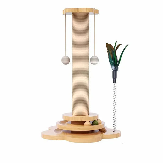 Cat Scratching Post for Cats – Durable Sisal Board, Engaging Turntable, Anti-Slip Design-6