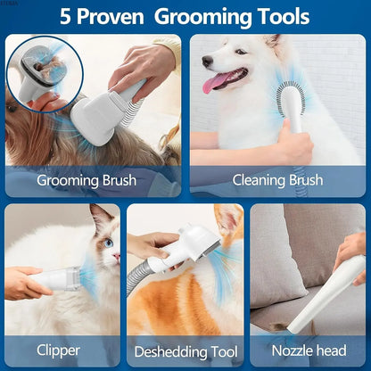 Dog Grooming Vacuum for Pets – Low Noise, 99% Hair Suction, 2.3L Capacity-5