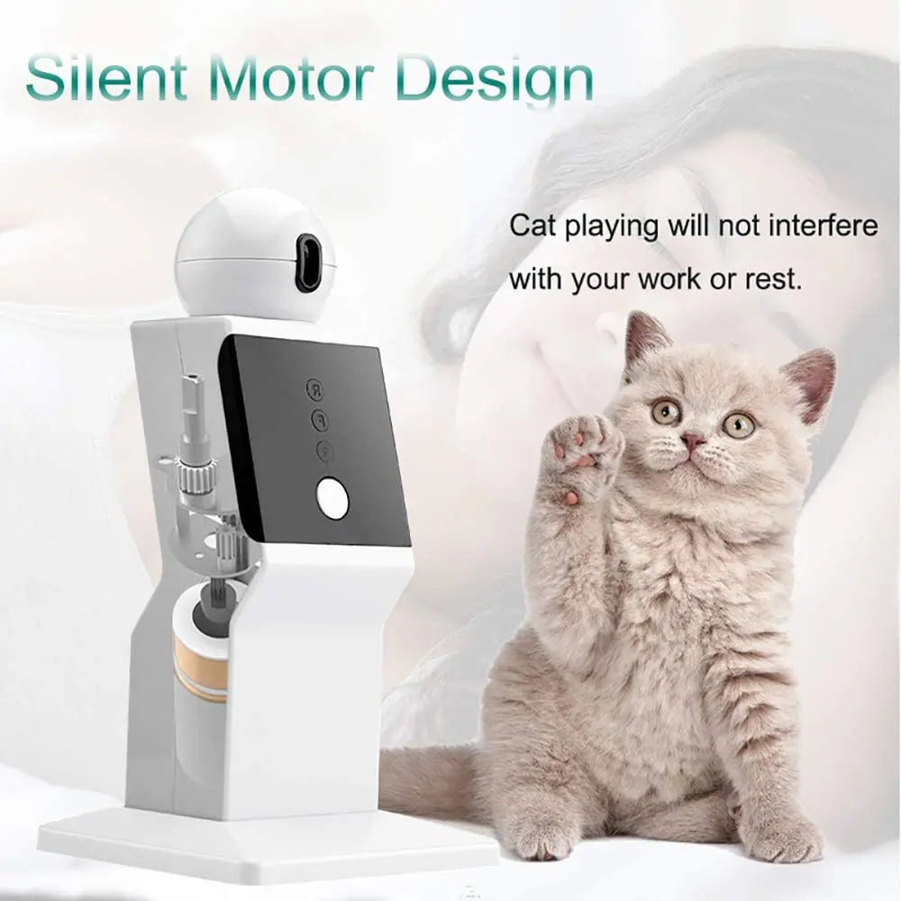 Interactive Cat Toy – Automatic Laser Pointer, Random Movement, 360° Rotation-4