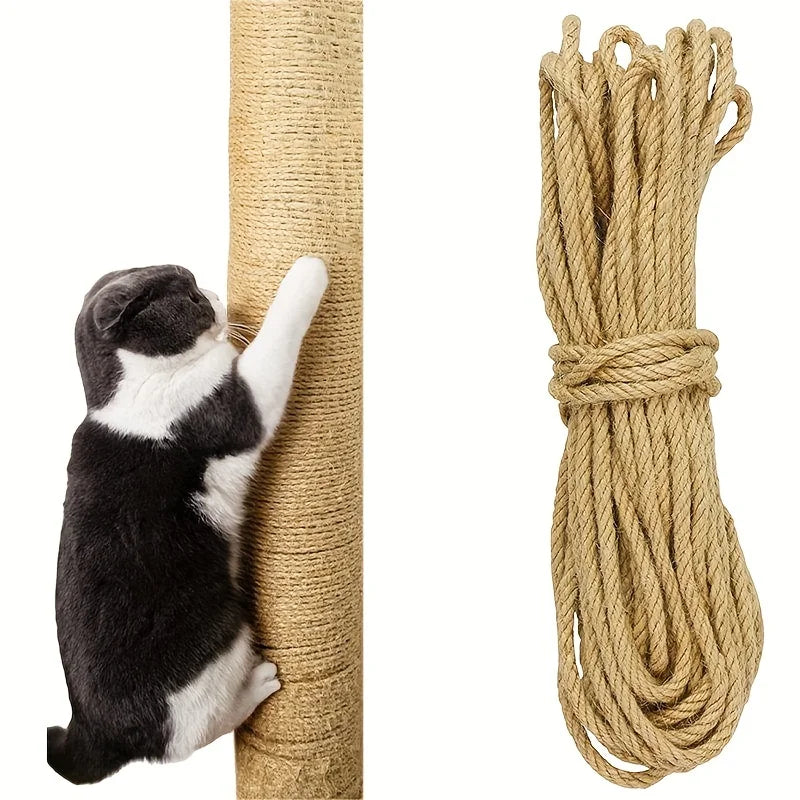 Sisal Rope for Cats – Natural Material, Durable Design, Multiple Lengths-4