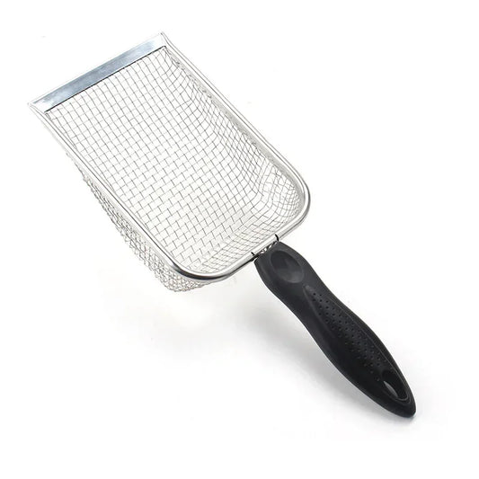 Cat Litter Shovel – Long Handle, Ergonomic Grip, Stainless Steel-4