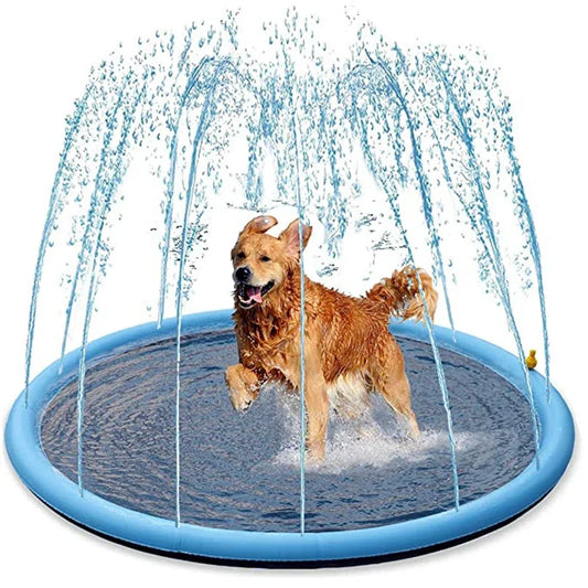 Inflatable Water Sprinkler Pad for Dogs – Summer Cooling Mat, Interactive Fountain, Durable PVC-1
