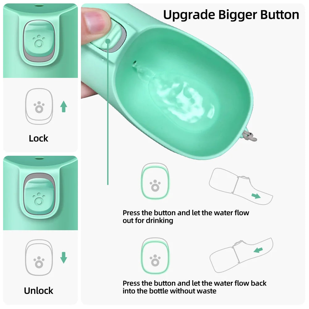 Dog Water Bottle for Pets – Leakproof, Eco-Friendly Material, Portable Design-4