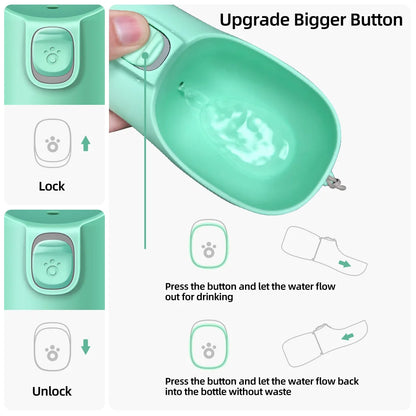 Dog Water Bottle for Pets – Leakproof, Eco-Friendly Material, Portable Design-4