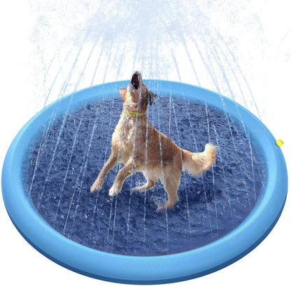 Inflatable Water Sprinkler Pad for Dogs – Summer Cooling Mat, Interactive Fountain, Durable PVC-3