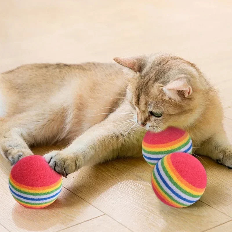 Interactive Toy Balls for Dogs and Cats – Automatic Jumping, Soft EVA, Rainbow Colors-5