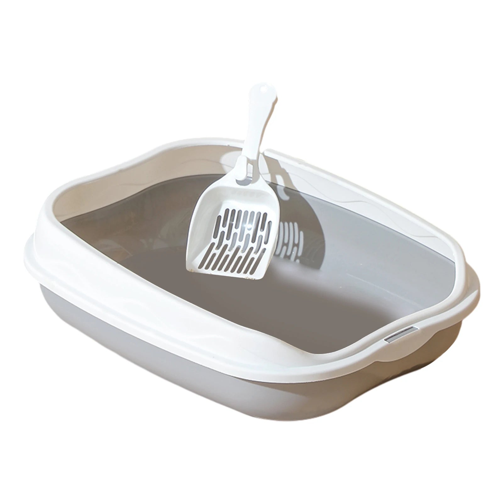 Semi-Enclosed Cat Litter Box – Spatter-Proof, Large Space, Easy to Clean-5