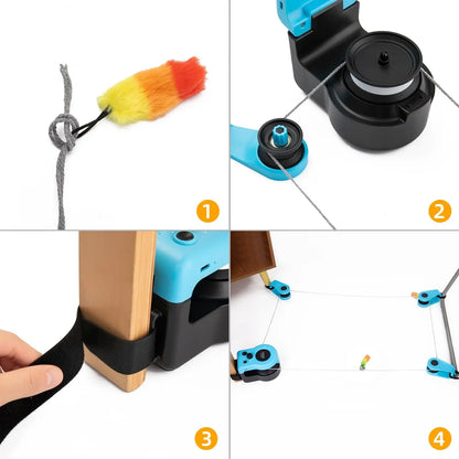 Interactive Cat Toy Wheel for Cats – Adjustable Speed, Simulated Hunting, Quiet Operation-4