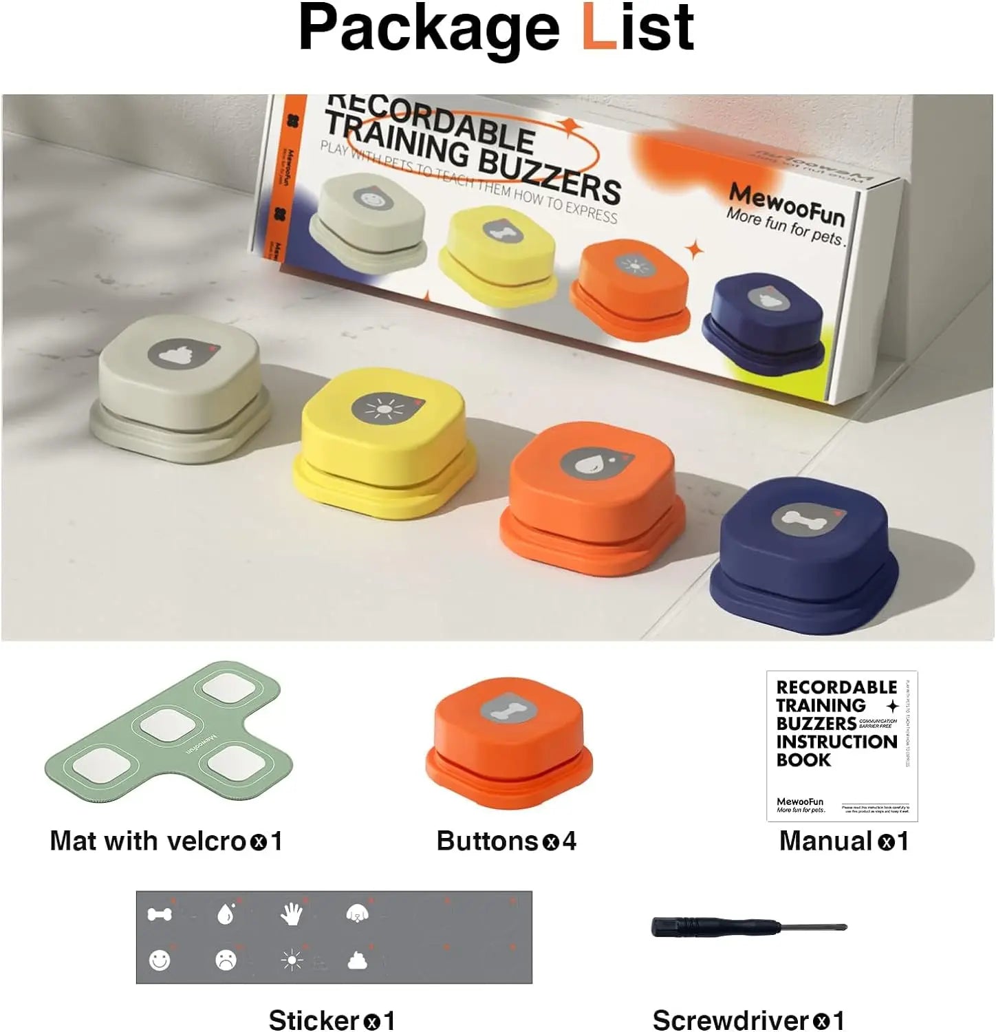 Interactive Dog Talking Buttons for Training – Recordable, Non-Skid Mat, Durable Design-3